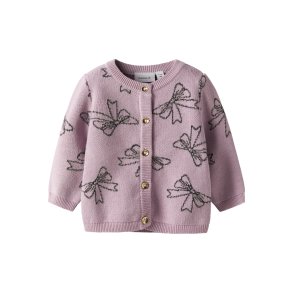 Name It Cardigan Baby LS Strik Bowie Keepsake Lilac