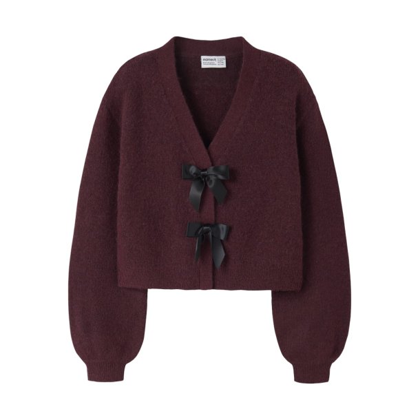 Name It Cardigan Kids LS Strik Rina Burgundy