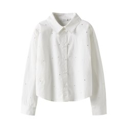 Name It Skjorte Kids LS Hing Bright White