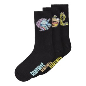 Name It Tennissokker Kids 3-pak Seppe Fortnite Black