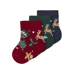 Name It Sokker Baby 3-pak Vismas Jester Red