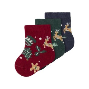 Name It Sokker Baby 3-pak Vismas Jester Red