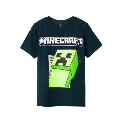 Name It T-shirt SS Mobin Minecraft Dark Sapphire