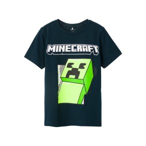 Name It T-shirt SS Mobin Minecraft Dark Sapphire