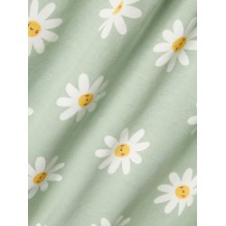 Name It Kjole Vigga Silt Green Daisy flowers