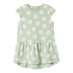Name It Kjole Vigga Silt Green Daisy flowers