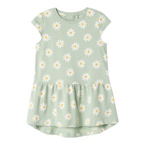 Name It Kjole Vigga Silt Green Daisy flowers