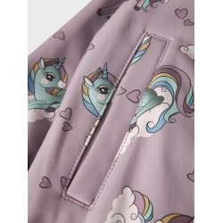 Name It Softshell Heldragt Alfa08 AOP Purple Dove