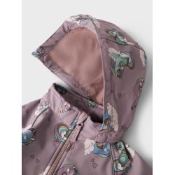 Name It Softshell Heldragt Alfa08 AOP Purple Dove