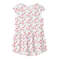 Name It Kjole Vigga Bright White Cherries