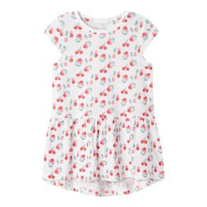Name It Kjole Vigga Bright White Cherries