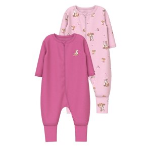 Name It Natdragt 2-pak Zip Deer Ibis Rose