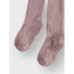 Name It Strmpebukser Glitter Rib Woodrose