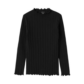 Name It Bluse Kids LS Oline Slim Black