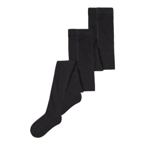 Name It Strmpebukser Kids 2-pak Rib Black