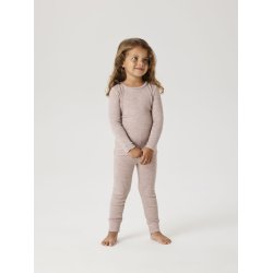 Name It Uld Bluse Mini LS Wax Rib Shadow Gray