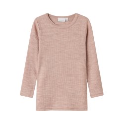 Name It Uld Bluse Mini LS Wax Rib Shadow Gray