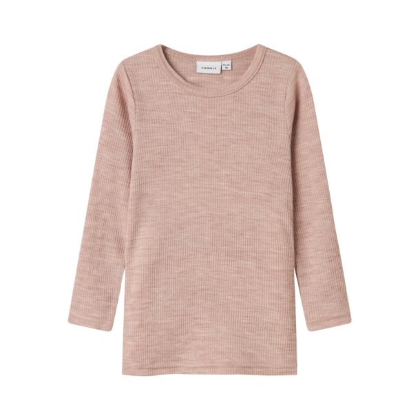 Name It Uld Bluse Mini LS Wax Rib Shadow Gray