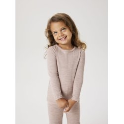 Name It Uld Bluse Mini LS Wax Rib Shadow Gray