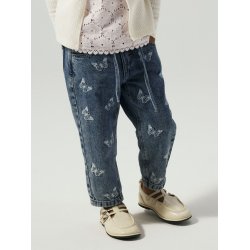 Name It Jeans Bella Mom Shaped Butterfly Medium Blue Denim