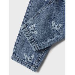 Name It Jeans Bella Mom Shaped Butterfly Medium Blue Denim