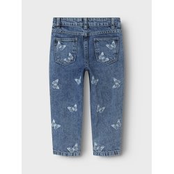 Name It Jeans Bella Mom Shaped Butterfly Medium Blue Denim
