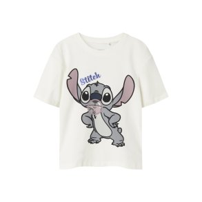 Name It T-shirt SS Kids Akun Stitch Cloud Dancer
