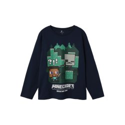 Name It T-shirt LS Kids Minecraft Navy Blazer