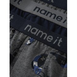 Name It Boxershorts Kids 3-pak Skull Dark Grey Melange