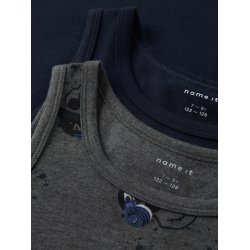 Name It Undertrjer Kids 2-pak Tank top Skull Dark Grey Melange