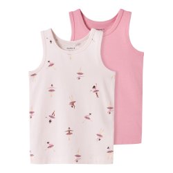 Name It Undertrjer Mini 2-pak Tank top Ballerina Pearl