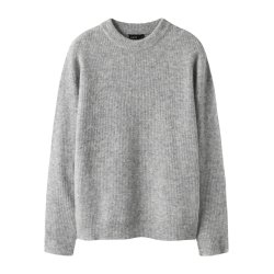 LMTD Sweatshirt Strik LS Leave Light Grey Melange