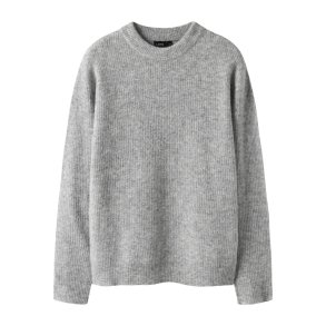 LMTD Sweatshirt Strik LS Leave Light Grey Melange