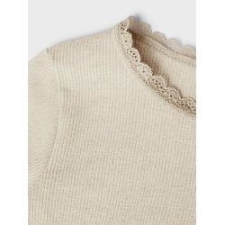 Name It Bluse LS Kab Slim Peyote Melange