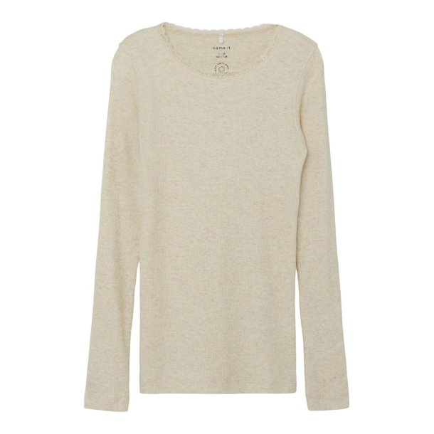 Name It Bluse LS Kab Slim Peyote Melange
