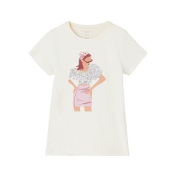 Name It Bluse T-shirt Hilouise White Alyssum