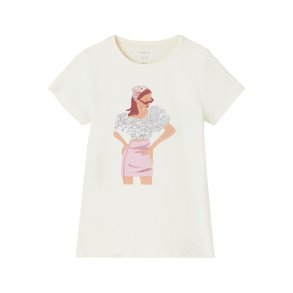 Name It Bluse T-shirt Hilouise White Alyssum