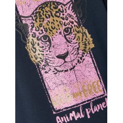 Name It Bluse T-shirt LS Jessica Animalplanet Dark Sapphire