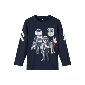 Name It Bluse T-shirt LS Dohn Playmobil Dark Sapphire