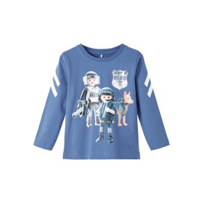 Name It Bluse T-shirt LS Dohn Playmobil Bijou Blue