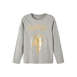 Name It Bluse t-shirt LS Dimitri Pokemon Grey Melange