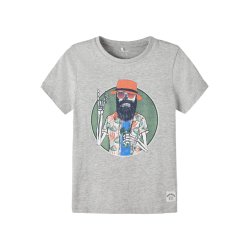 Name It Bluse T-shirt SS Bruno Grey Melange
