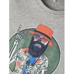 Name It Bluse T-shirt SS Bruno Grey Melange