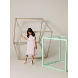 Name It Kjole SS Fisilk Peach Nectar