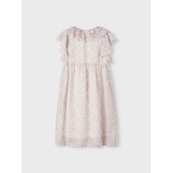 Name It Kjole SS Fisilk Peach Nectar