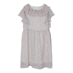 Name It Kjole SS Fisilk Peach Nectar