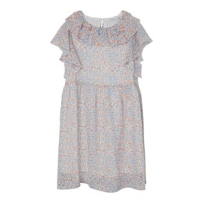 Name It Kjole SS Fisilk Peach Nectar