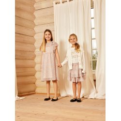 Name It Kjole SS Fisilk Peach Nectar