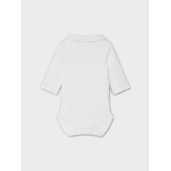 Name It Body LS Polo Falvan Bright White 