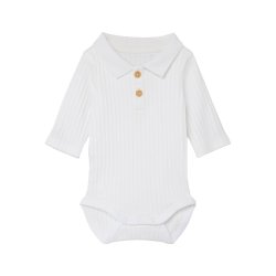 Name It Body LS Polo Falvan Bright White 